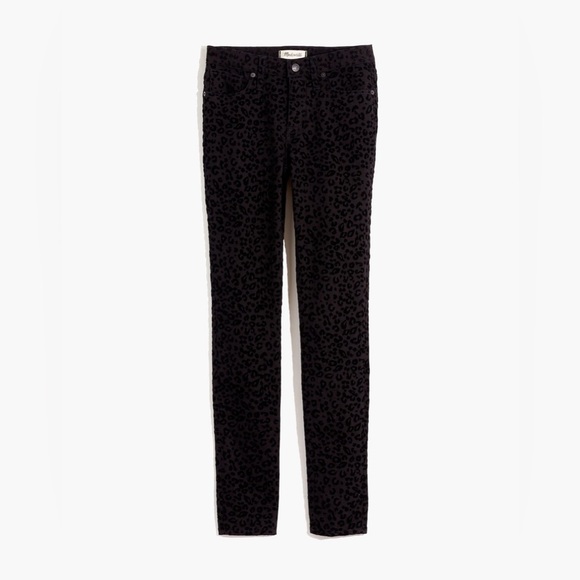 Madewell 9” Mid-Rise Skinny Jeans: Flocked Leopard Edition |Size 27| - Picture 1 of 8